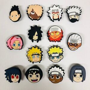 14pc Naruto Shoe Charms - Multiple Characters, Croc Accessories
